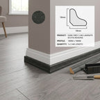 Laminate Scotia Beading Dark Grey 2400mm x 18mm