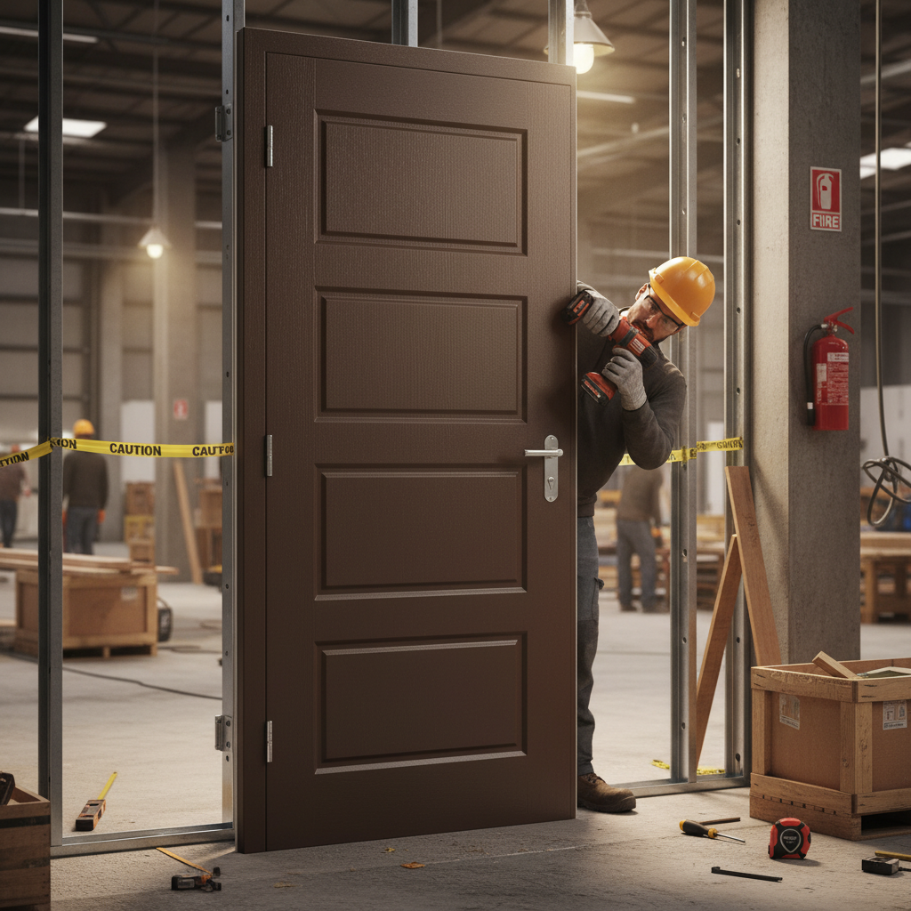 Premium Bespoke Fire Door with Durable Laminate Finish for Commercial and Residential Use