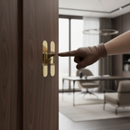 Premium Polished Concealed Hinge - 115mm Height, 23mm Width, 27mm Thickness for Stylish Door Integration