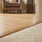 1m Dark Oak Laminate Connecting Door Profile - Brown Finish - detail view