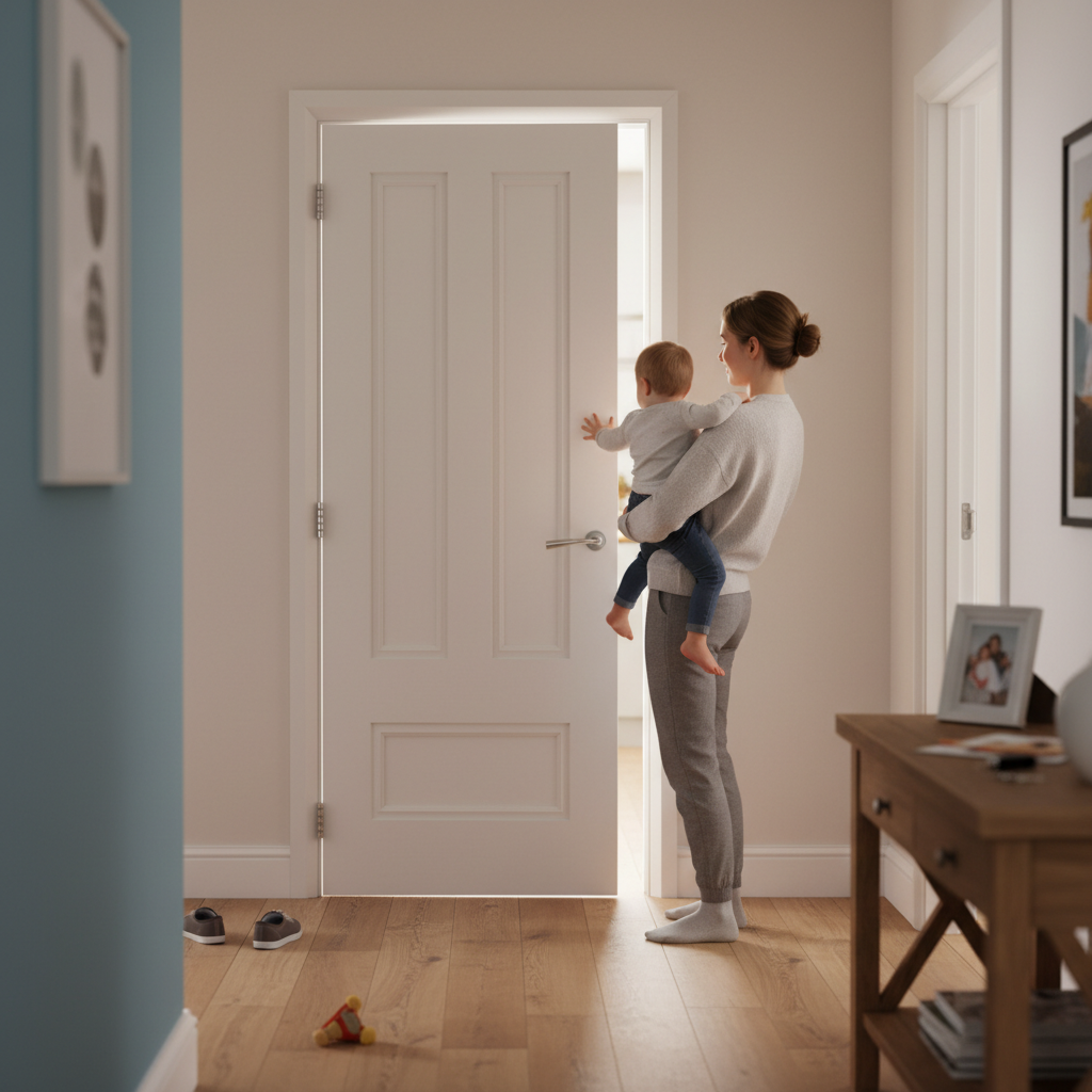 Premium Internal White Primed FD30 Fire Door with Solid Core and Raised Panels for Strength and Style