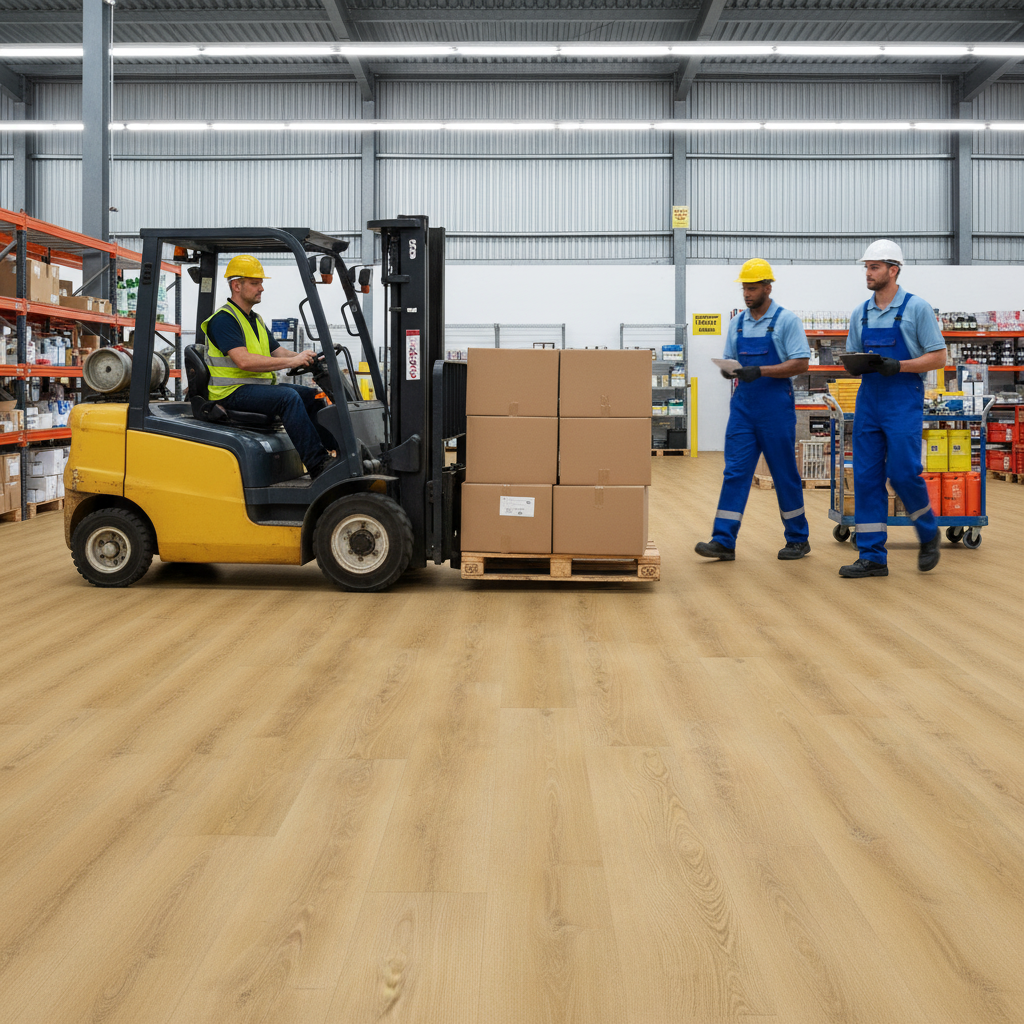 5mm Embossed Purecoat Rigid Core Vinyl Flooring with Oak Effect and Waterproof Features for Residential and Commercial...