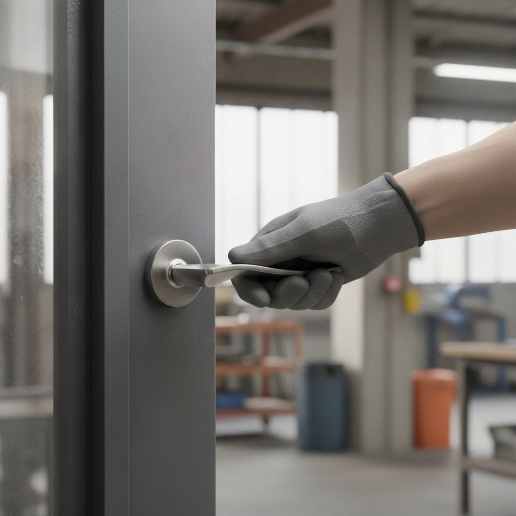 Premium Lever Handle on Round Rose - Stylish Design, 10mm Depth, 128mm Length, Perfect for Residential and Commercial Use