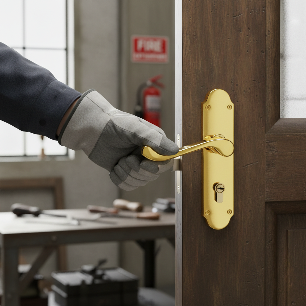 Premium Lever Handle on Backplate with Bathroom Turn and Keyhole Option for Versatile Functionality