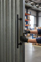 Premium T Bar Pull Handle 450mm - Matt Black Finish with Bolt Through Design for Contemporary Interiors