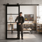 Premium Clear Glazed Door with Top Mounted Sliding Track System - 2000mm & 3000mm Options