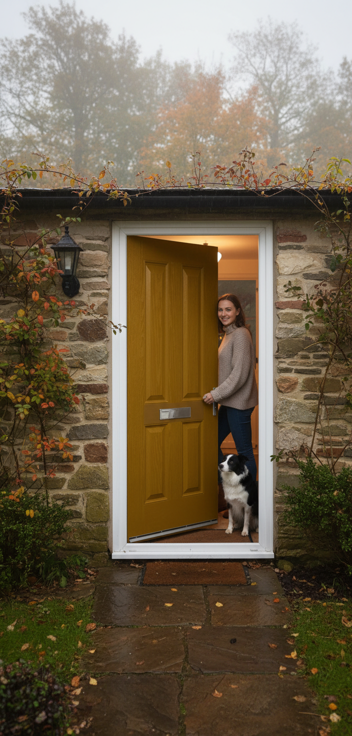 Premium External Fire Door Set with 30-Minute Fire Resistance, Multipoint Locking System, and Customizable Color Options