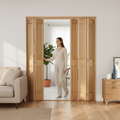 Premium 5 Leaf Bi-Folding Door Set - Elegant Slim Line Design with High-Quality Hardware and Custom Size Options