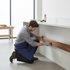 Premium Rounded Edge Upstand 3000mm - High-Quality Laminate in Elegant Walnut Effect for Modern Kitchens