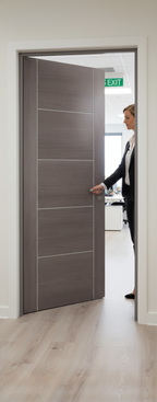 Premium Medium Grey Laminated Internal Door - Aesthetically Pleasing Design with Grained Matt Finish