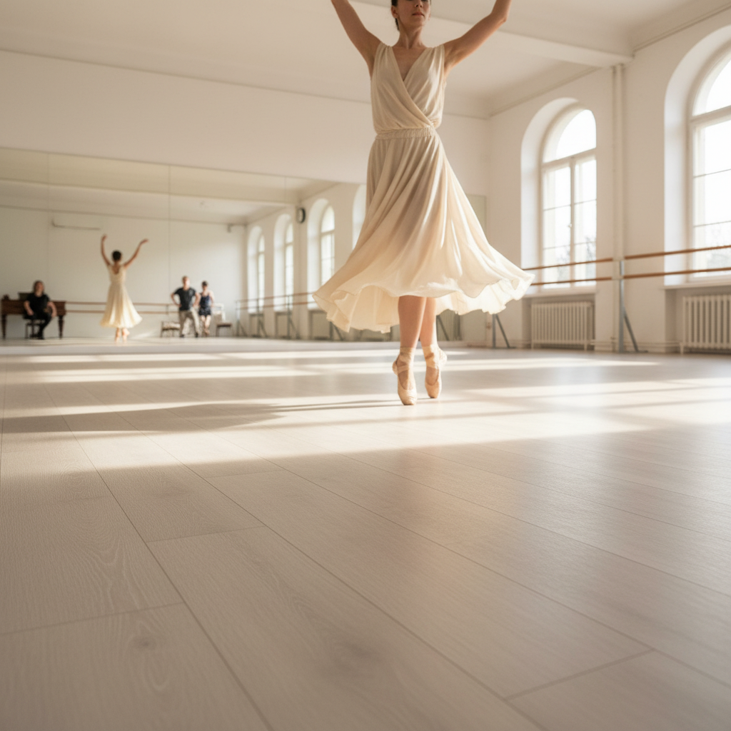 Premium 10mm Laminate Flooring in Timeless Beige Oak - Water-Resistant, Eco-Friendly with Natural Wood Imitation