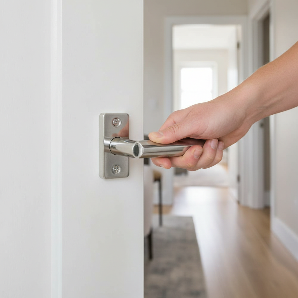 Premium CE13 Fire Rated Bolt Through Tubular Latch 63mm - Polished Chrome Finish for Fire Door Applications