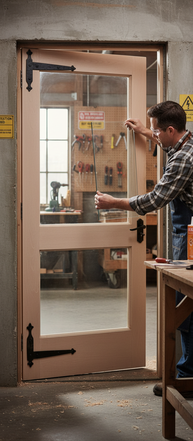 Premium Unglazed External Door with Two Panels - Ideal for Any Property Style - High-Quality Professional Grade for Industrial and Commercial Appli...