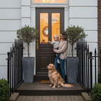 Premium Custom Made 2 Light External Door with Solid Merbau Hardwood and Double Glazed Clear Glass