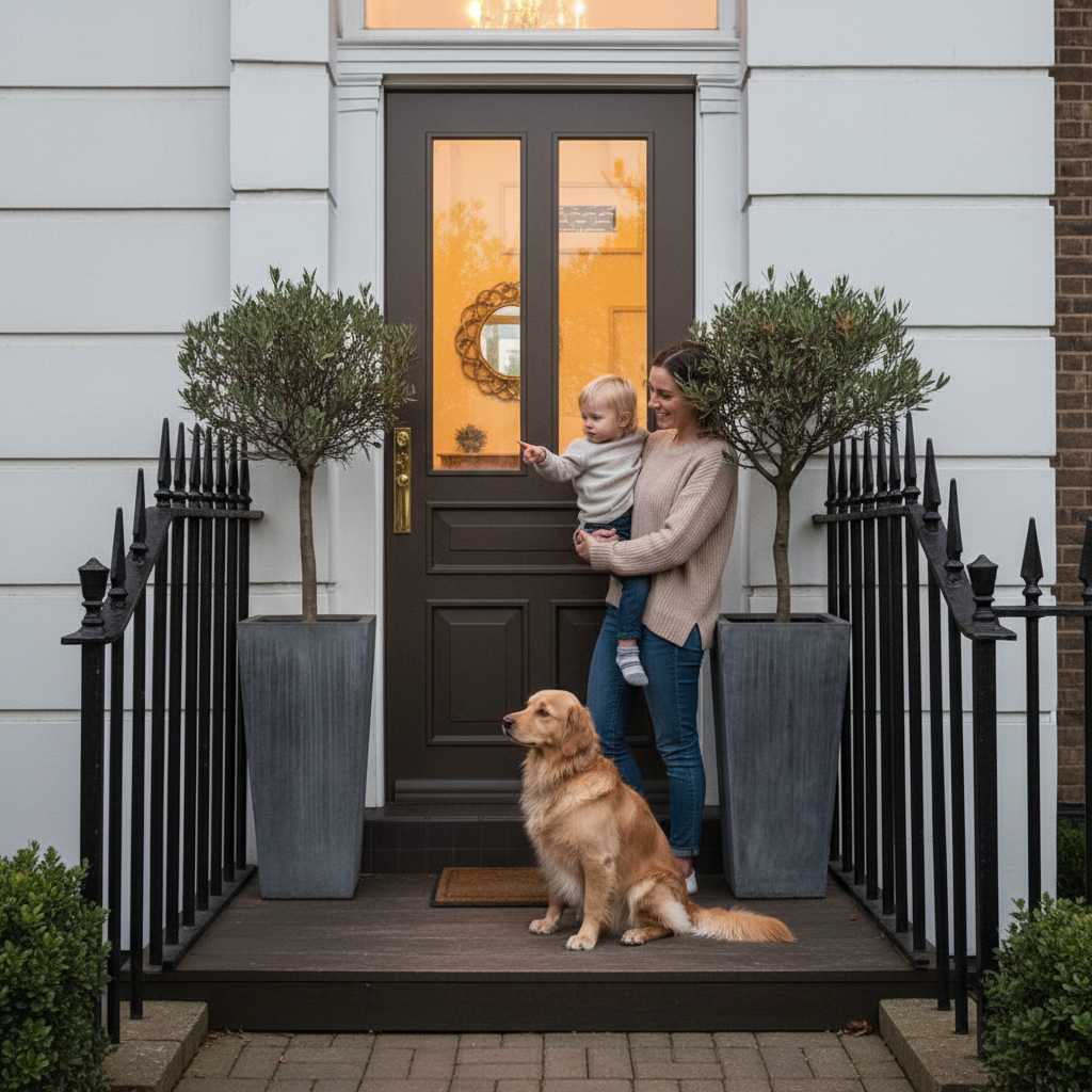 Premium Custom Made 2 Light External Door with Solid Merbau Hardwood and Double Glazed Clear Glass