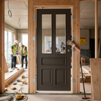 Premium Custom Made 2 Light External Door with Solid Merbau Hardwood and Double Glazed Clear Glass