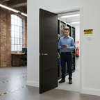 Premium Smoked Oak Internal Fire Door - Stylish Design with Glazed Options and Standard 35mm Thickness