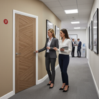 Premium Fully Finished Internal Fire Door with Solid Engineered Core - Contemporary Style with Glazed Options and 30 Minutes Fire Rating