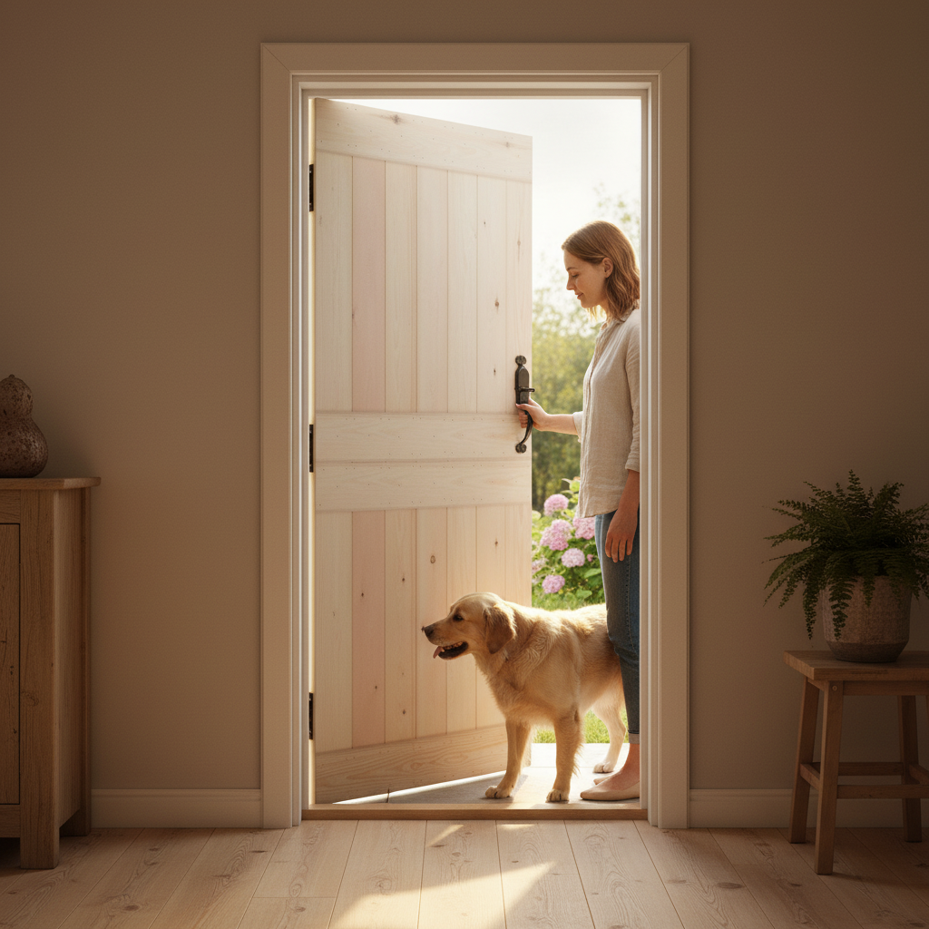 Premium Made-to-Measure Solid Pine Internal Stable Door - Unfinished with Custom Sizing Options