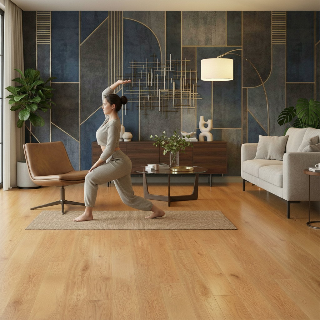 Premium 14mm Super-Wide UV Lacquered Engineered Oak Flooring for Elegant Interiors