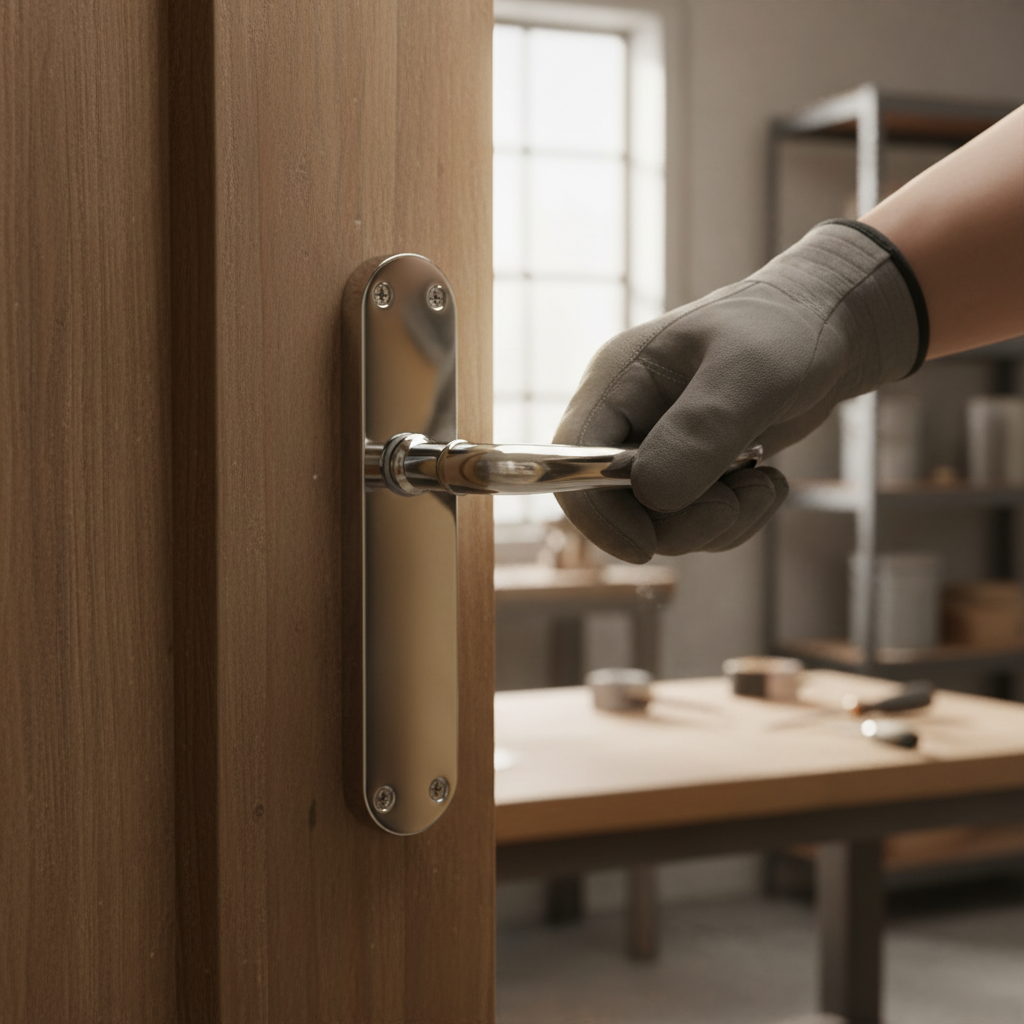 Premium Lever on Backplate Door Handle Set - Polished Chrome Finish for Modern Interiors