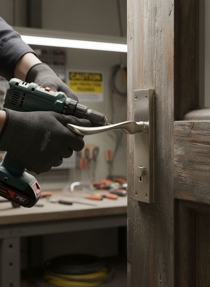 Premium Lever on Backplate - Available in Latch, Keylock, and Bathroom Lock Variants