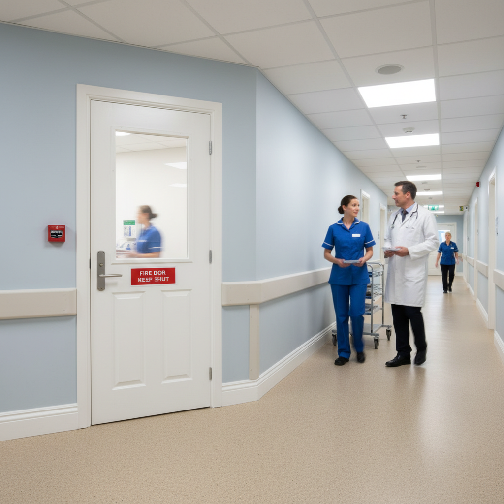 Premium Fire Rated White Moulded Colonist Door - Traditional 6 Panel Design, Ready to Paint