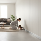 Premium Aluminium Skirting Trim for SPC Wall Panels - 2.6m Length for Enhanced Aesthetics