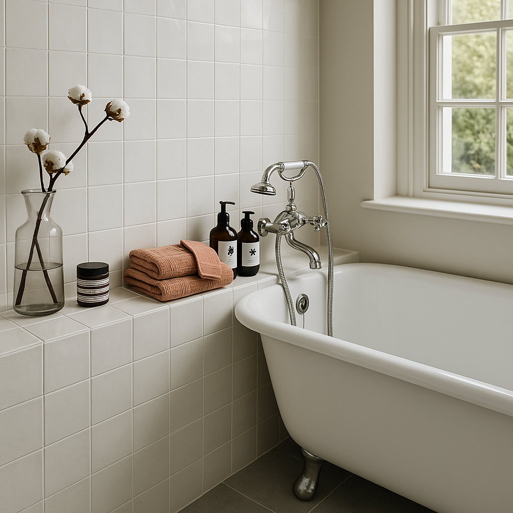 White Gloss Ceramic Wall Tile 130 x 130mm for Smooth Finish, 0.64m² Coverage