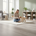 Premium 12mm Laminate Flooring with V-Grooved Edges for Solid Wood Appearance - Water-Resistant for Wet Areas