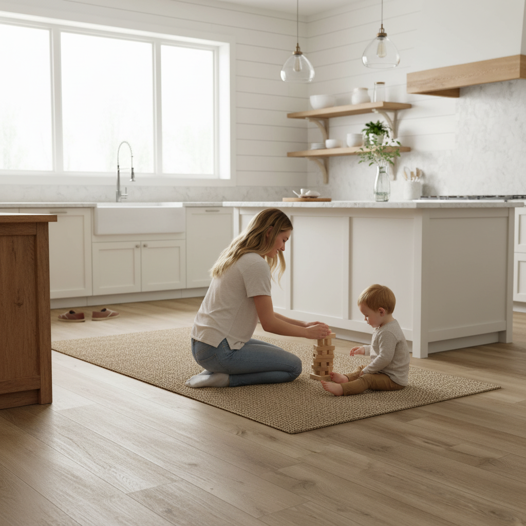 Premium SPC 5mm Embossed UV Coated Rigid Core Vinyl Flooring - Durable, Waterproof, and Stylish for High-Traffic Areas