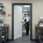 Premium White Fire Door with Engineered Construction and 30 Minutes Fire Rating for Versatile Home Interiors