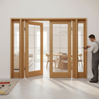 Premium Oak Internal Fully Finished Room Divider Door Frame Kit - Adjustable for 35mm Doors