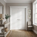 Internal 3 Panel White Primed Door Pair, Semi-Solid Core, 121432