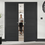 Premium Double Pocket Door Set with Contemporary Style and Galvanised Steel Frame for Modern Interiors