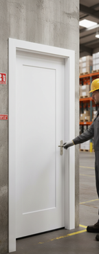 Premium 1 Panel Fire Door with Recessed Design, Solid Core, 30 Minutes Fire Rated for Safety and Versatility in Interior Spaces