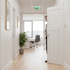 Premium White Internal Door with Engineered Construction and Double Coating for Enhanced Stability