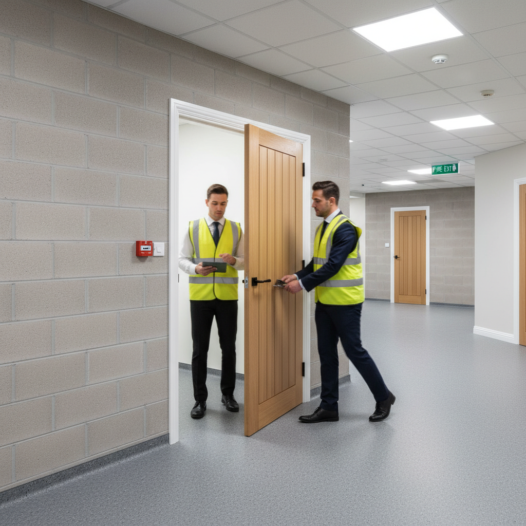 Premium Internal Fire Door Fully Finished - Solid Core, Oak Veneer, 30 Minutes Fire Rated with Engineered Construction