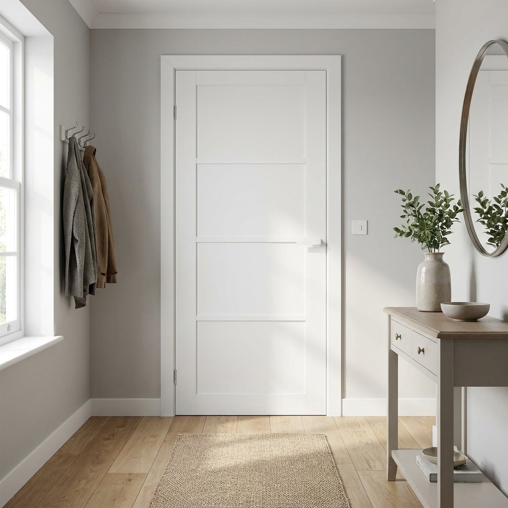 Internal Primed 4 Panel Studio Industrial Door