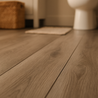 Oak Grey Water-Resistant Laminate Flooring 8mm with 4V Bevel Edge - detail view