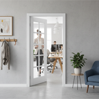 Premium White Moulded 10 Light Glazed Internal Door for Enhanced Light Flow - High-Quality Professional Grade for Industrial and Commercial Applica...