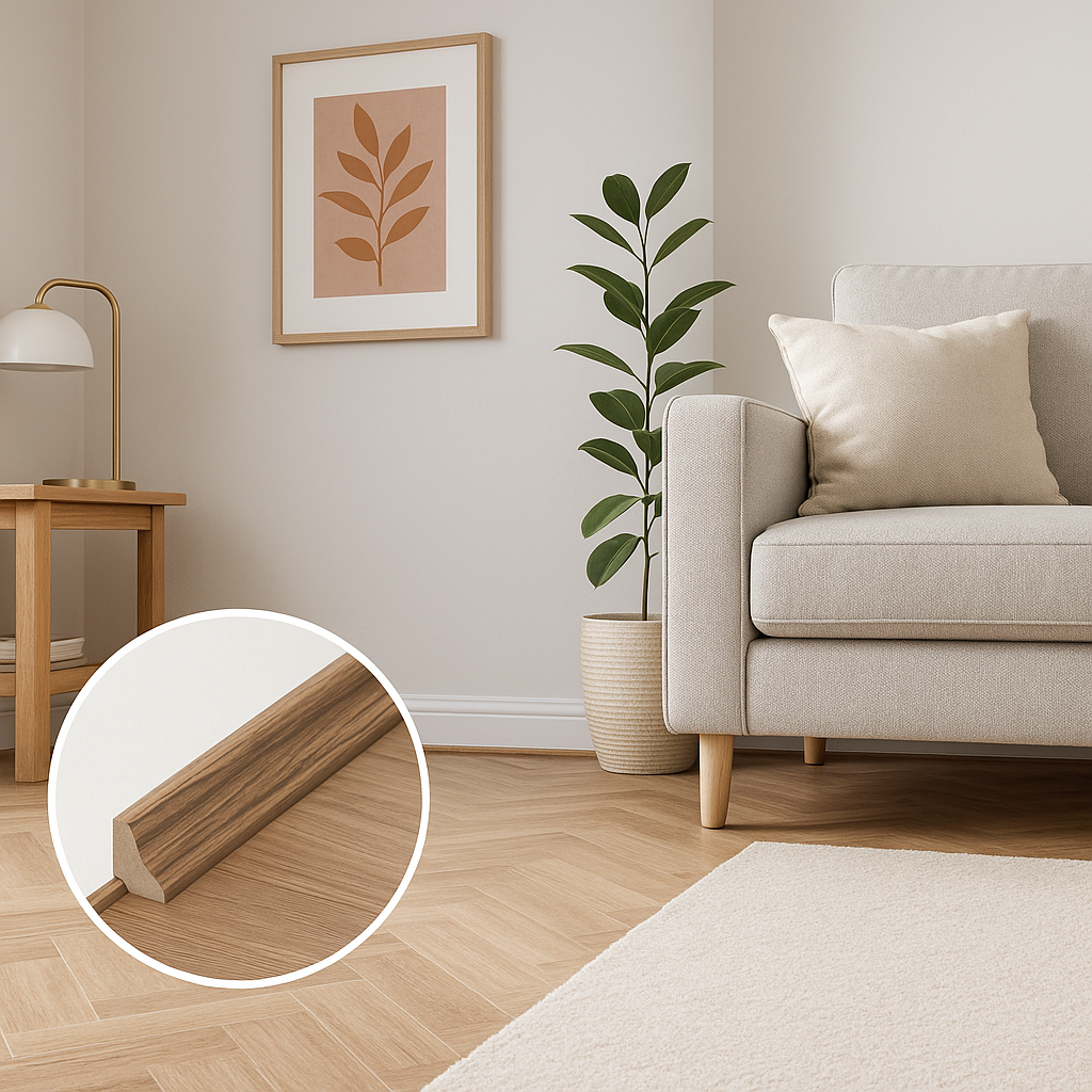 Laminate Scotia Beading in Medium Oak - 2.4m Length