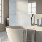 4mm Waterproof Matt Wall Panelling in Urban Concrete Finish 778x389mm - detail view