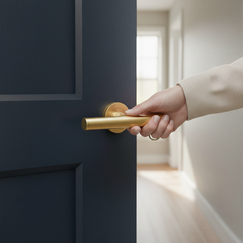 Premium Lever on Rose Door Handle with Concealed Fix, Fire Door Rated for Commercial and Domestic Use