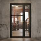 Premium Extra Slim 3L Fire Door with Fixed Sidelight and Frame for Modern Industrial Spaces