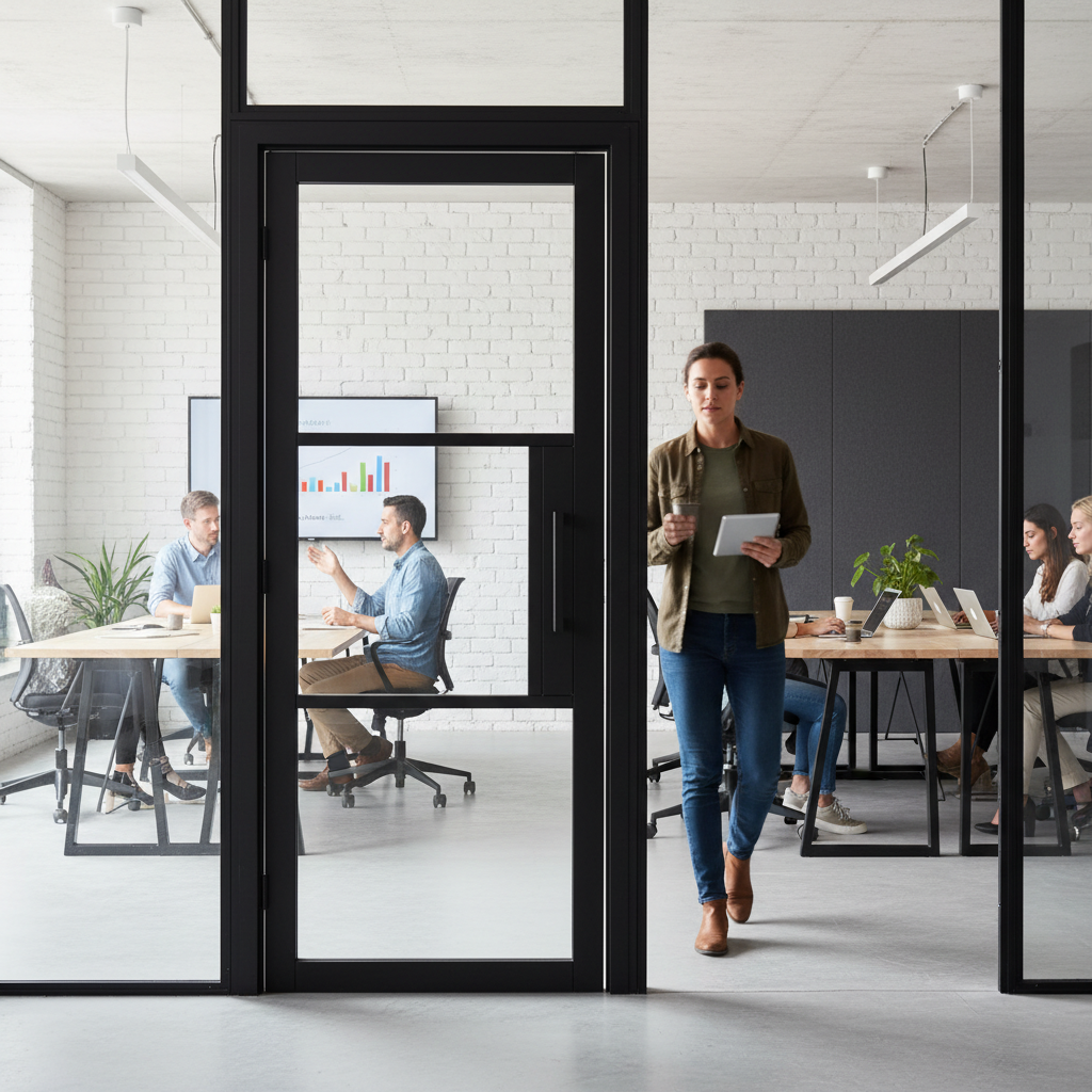 Premium Clear Glazed Internal Door with Solid Core and Decorative Beading - Modern Design for Stylish Interiors