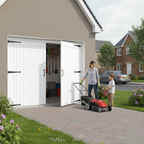 Premium External White Painted Composite Solid Garage Door with Custom Fit and Lifetime Durability - Image 2