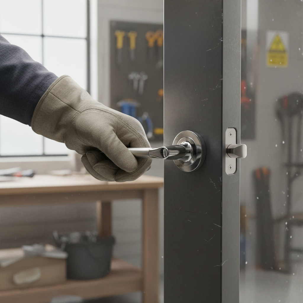 Premium Indiana Round Lever Door Handle with Satin Chrome and Polished Chrome Finish for Modern Interiors