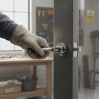 Premium Indiana Round Lever Door Handle with Satin Chrome and Polished Chrome Finish for Modern Interiors