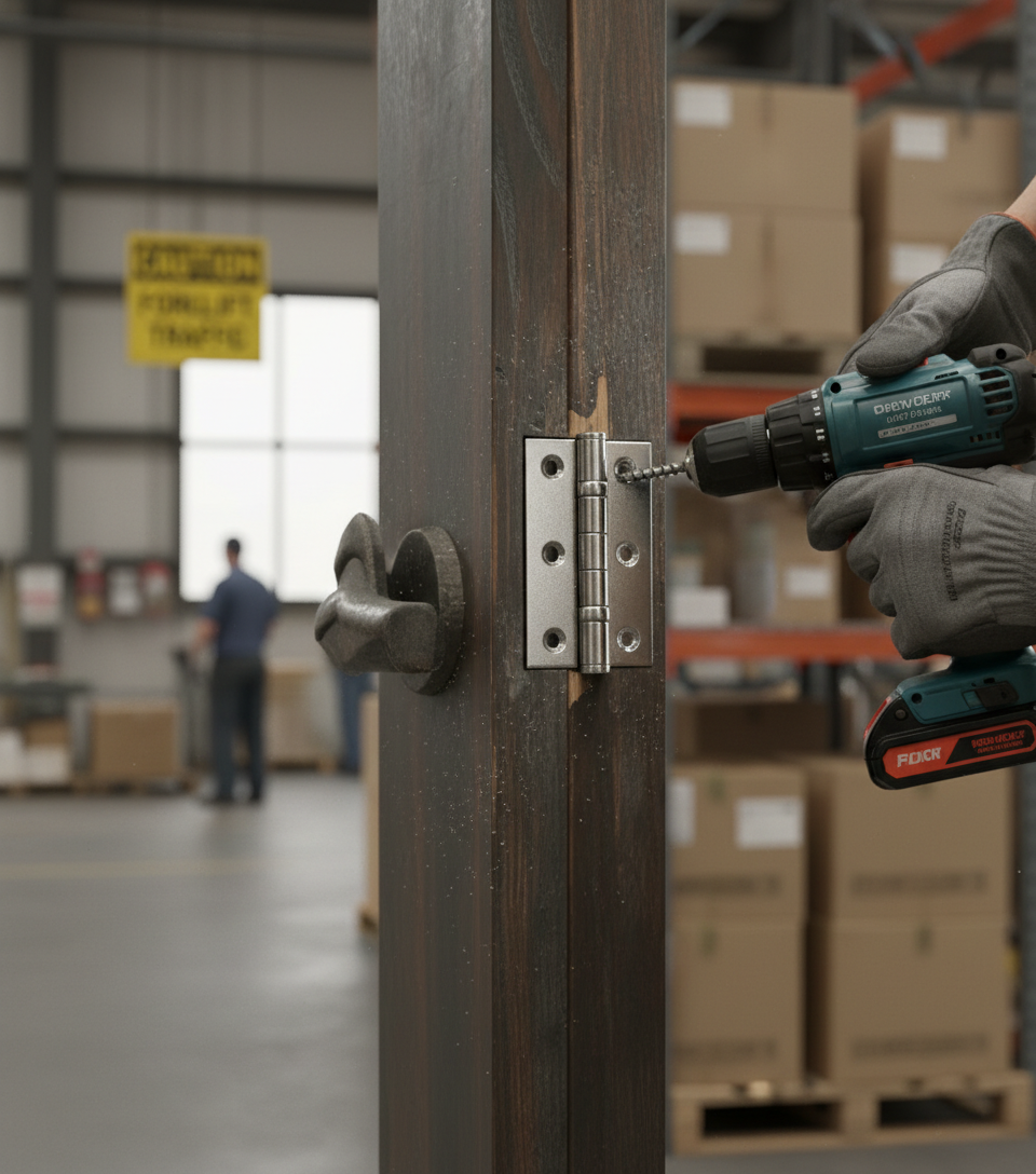 Premium Heavy Duty 3 Inch Ball Bearing Hinge for Interior Doors with Matching Screws - Recommended 3 Hinges Per Door